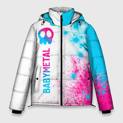 Мужская зимняя куртка Babymetal neon gradient style: по-вертикали