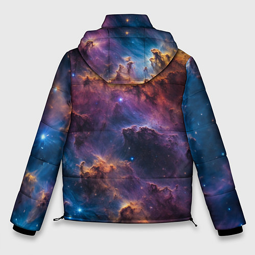 Мужская зимняя куртка Космическая туманность / 3D-Светло-серый – фото 2