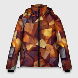 Мужская зимняя куртка Паттерн камни и кристаллы
