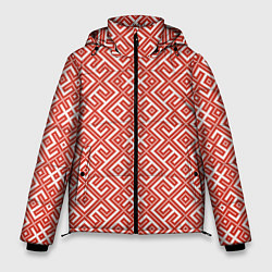 Куртка зимняя мужская Обережные узоры, цвет: 3D-черный