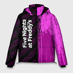 Куртка зимняя мужская FNAF pro gaming по-вертикали, цвет: 3D-черный