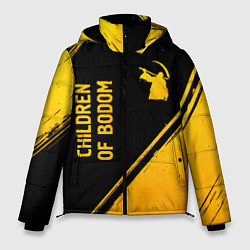 Куртка зимняя мужская Children of Bodom - gold gradient вертикально, цвет: 3D-черный