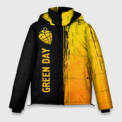 Мужская зимняя куртка Green Day - gold gradient по-вертикали