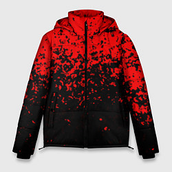 Мужская зимняя куртка Красно-чёрный переход