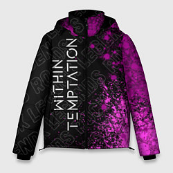 Куртка зимняя мужская Within Temptation rock legends по-вертикали, цвет: 3D-черный