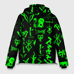 Куртка зимняя мужская Berserk neon green, цвет: 3D-красный