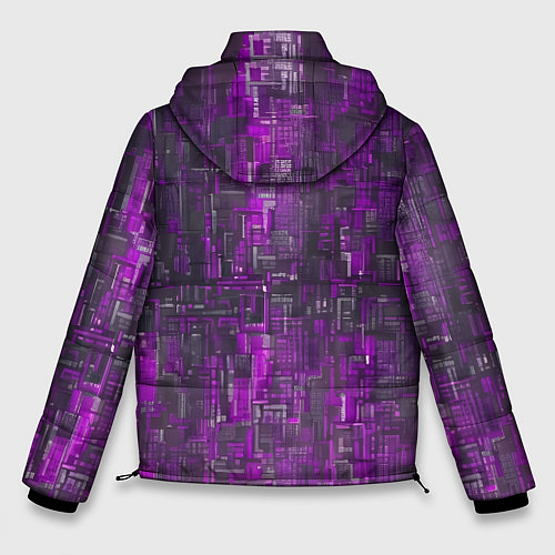 Мужская зимняя куртка Фиолетовый металл модерн / 3D-Светло-серый – фото 2