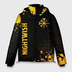 Куртка зимняя мужская Nightwish - gold gradient вертикально, цвет: 3D-черный