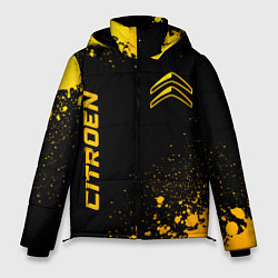 Куртка зимняя мужская Citroen - gold gradient вертикально, цвет: 3D-черный