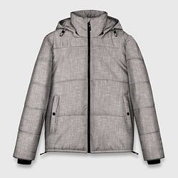 Куртка зимняя мужская Текстура серо-бежевый однотонный, цвет: 3D-черный