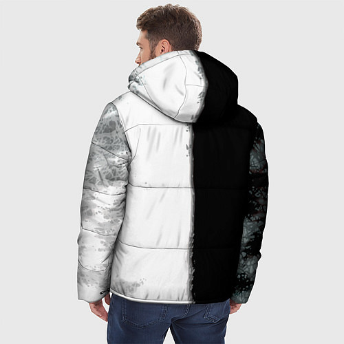 Мужская зимняя куртка Dayz черно белый ужас / 3D-Красный – фото 4