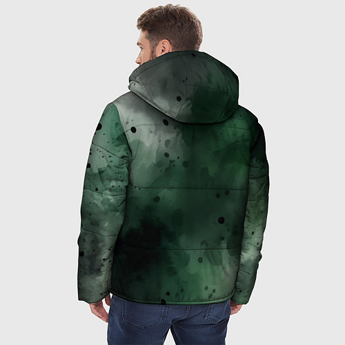 Мужская зимняя куртка Акварелика / 3D-Светло-серый – фото 4