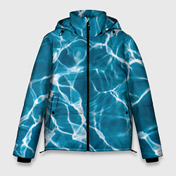 Куртка зимняя мужская Кристально чистая вода, цвет: 3D-черный