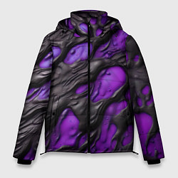 Куртка зимняя мужская Фиолетовая текучая субстанция, цвет: 3D-красный