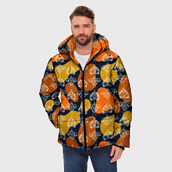 Куртка зимняя мужская Волшебные мотыльки, цвет: 3D-черный — фото 2