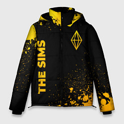Куртка зимняя мужская The Sims - gold gradient вертикально, цвет: 3D-черный