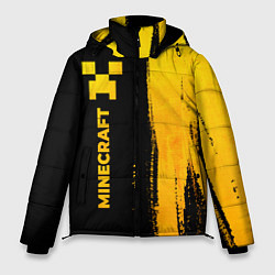 Мужская зимняя куртка Minecraft - gold gradient по-вертикали