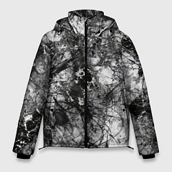 Куртка зимняя мужская Белый лес камуфляж, цвет: 3D-черный