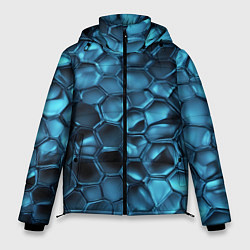 Куртка зимняя мужская Синее стекло, цвет: 3D-светло-серый