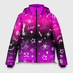 Мужская зимняя куртка Тату Лил Пипа на фиолетовом