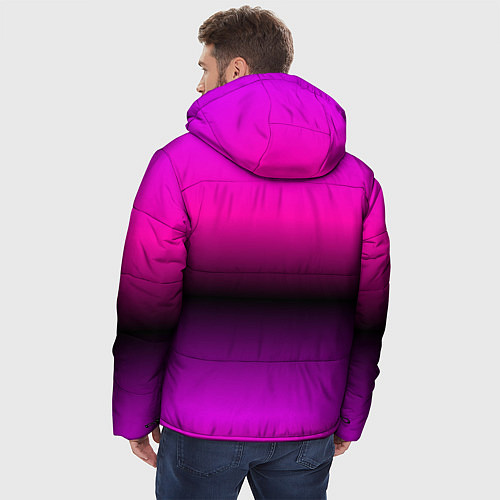 Мужская зимняя куртка Lil Peep фиолетовый лук / 3D-Красный – фото 4