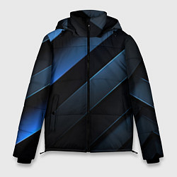 Куртка зимняя мужская Синий хаос, цвет: 3D-светло-серый