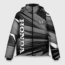 Куртка зимняя мужская Honda - монохромный спортивный, цвет: 3D-черный
