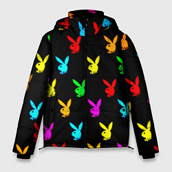 Мужская зимняя куртка Playboy pattern неон