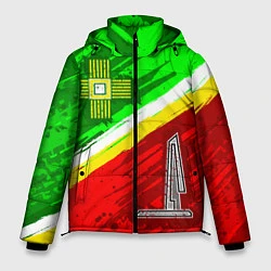 Куртка зимняя мужская Флаг Зеленограадского АО, цвет: 3D-светло-серый