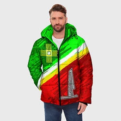 Куртка зимняя мужская Флаг Зеленограадского АО, цвет: 3D-светло-серый — фото 2