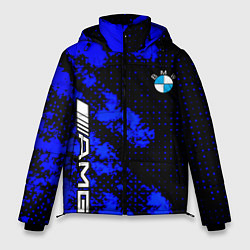 Мужская зимняя куртка BMW sport amg colors blue