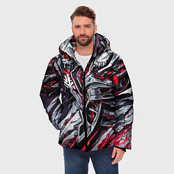 Куртка зимняя мужская Адский рыцарь, цвет: 3D-светло-серый — фото 2