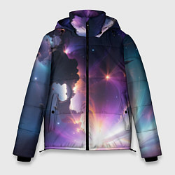 Куртка зимняя мужская Космическая вспышка, цвет: 3D-светло-серый