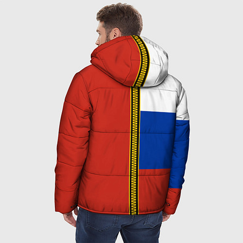 Мужская зимняя куртка Россия и СССР / 3D-Красный – фото 4