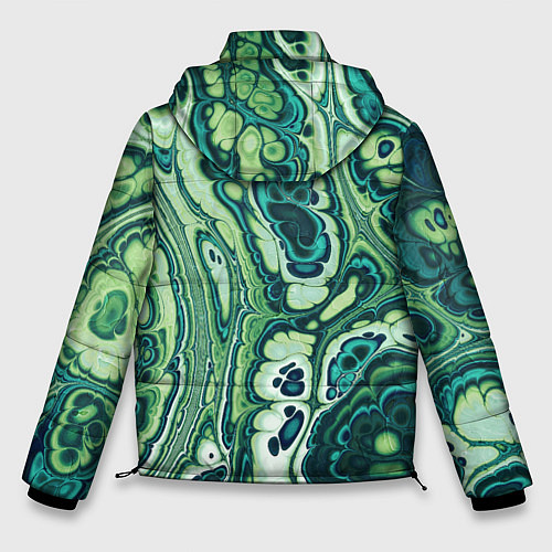 Мужская зимняя куртка Абстрактный разноцветный узор / 3D-Светло-серый – фото 2