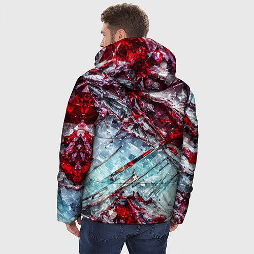 Мужская зимняя куртка Лёд и кровь / 3D-Красный – фото 4