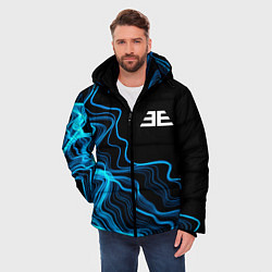 Куртка зимняя мужская Imagine Dragons sound wave, цвет: 3D-черный — фото 2