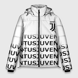 Мужская зимняя куртка Ювентус лого паттерн спорт