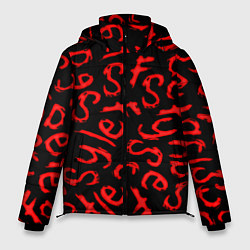 Куртка зимняя мужская Sally face pattern game, цвет: 3D-черный