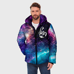 Куртка зимняя мужская Scorpions space rock, цвет: 3D-черный — фото 2