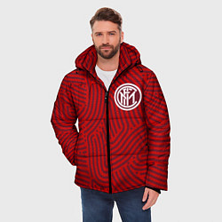 Куртка зимняя мужская Inter отпечатки, цвет: 3D-красный — фото 2