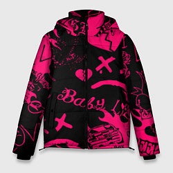 Куртка зимняя мужская Lil peep pink steel rap, цвет: 3D-светло-серый