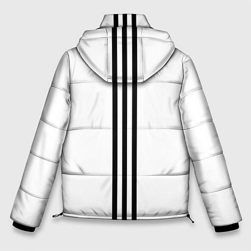Мужская зимняя куртка СССР гост три полоски / 3D-Светло-серый – фото 2