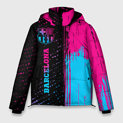 Мужская зимняя куртка Barcelona - neon gradient по-вертикали