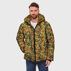 Куртка зимняя мужская Современный пятнистый камуфляж, цвет: 3D-черный — фото 2