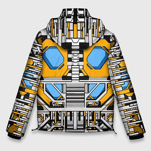 Мужская зимняя куртка Броня бамблби трансформеры / 3D-Светло-серый – фото 2