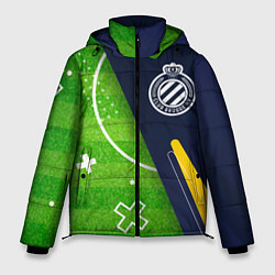 Куртка зимняя мужская Club Brugge football field, цвет: 3D-черный