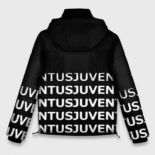 Мужская зимняя куртка Juventus pattern fc club steel / 3D-Светло-серый – фото 2
