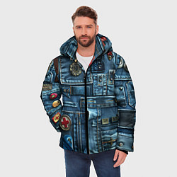 Куртка зимняя мужская Джинсы для медработников, цвет: 3D-красный — фото 2