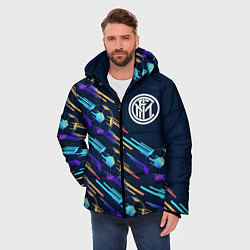 Куртка зимняя мужская Inter градиентные мячи, цвет: 3D-черный — фото 2